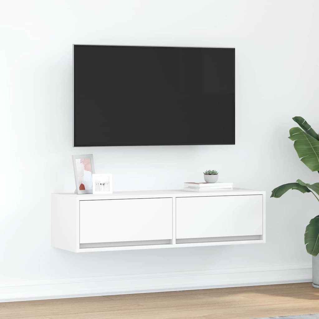 Mobile TV Bianco 100 x 31 x 25.5 cm Legno multistrato