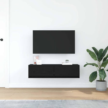 Mobile TV Rovere nero 100 x 31 x 25.5 cm Legno multistrato