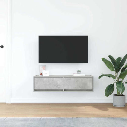 Mobile TV Grigio cemento 100 x 31 x 25.5 cm Legno multistrato