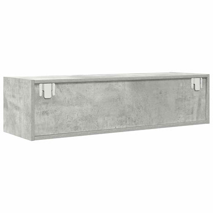 Mobile TV Grigio cemento 100 x 31 x 25.5 cm Legno multistrato
