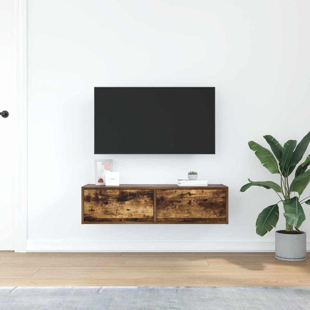 Mobile TV Rovere fumo 100 x 31 x 25.5 cm Legno multistrato