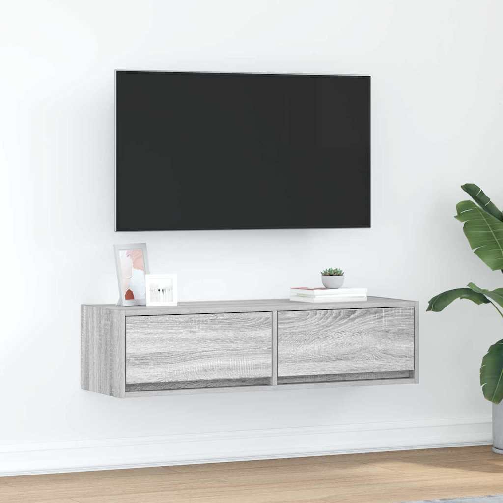 Mobile TV Grigio sonoma 100 x 31 x 25.5 cm Legno multistrato