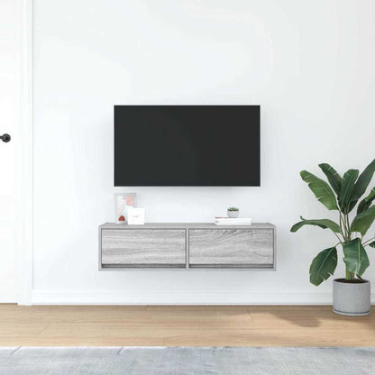 Mobile TV Grigio sonoma 100 x 31 x 25.5 cm Legno multistrato