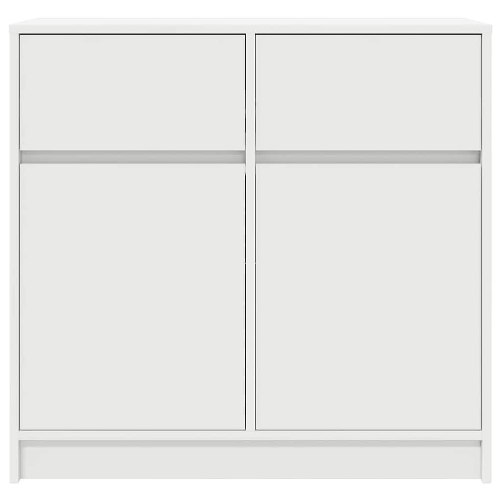 Credenza con Cassetto Bianco 80x34x76 cm in Legno Multistrato - homemem39