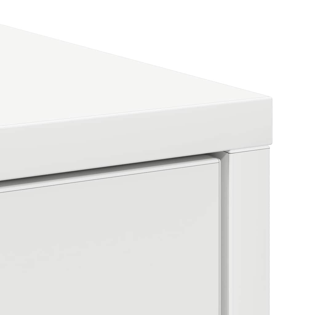Credenza con Cassetto Bianco 80x34x76 cm in Legno Multistrato - homemem39