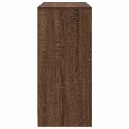 Credenza con Cassetto Rovere Marrone 80x34x76 cm in Truciolato - homemem39