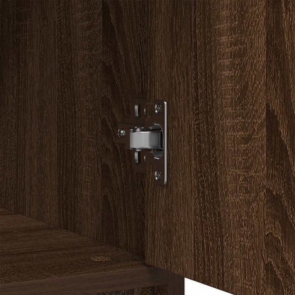 Credenza con Cassetto Rovere Marrone 80x34x76 cm in Truciolato - homemem39