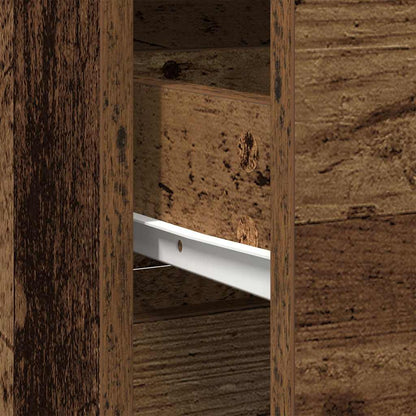 Credenza con Cassetto Legno Antico 80x34x76 cm in Truciolato - homemem39