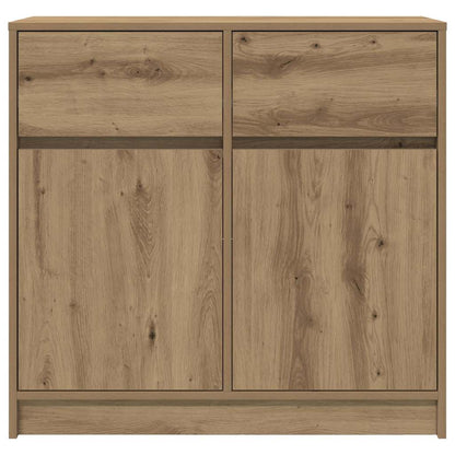 Credenza con Cassetto Rovere Artigianale 80x34x76 cm Truciolato