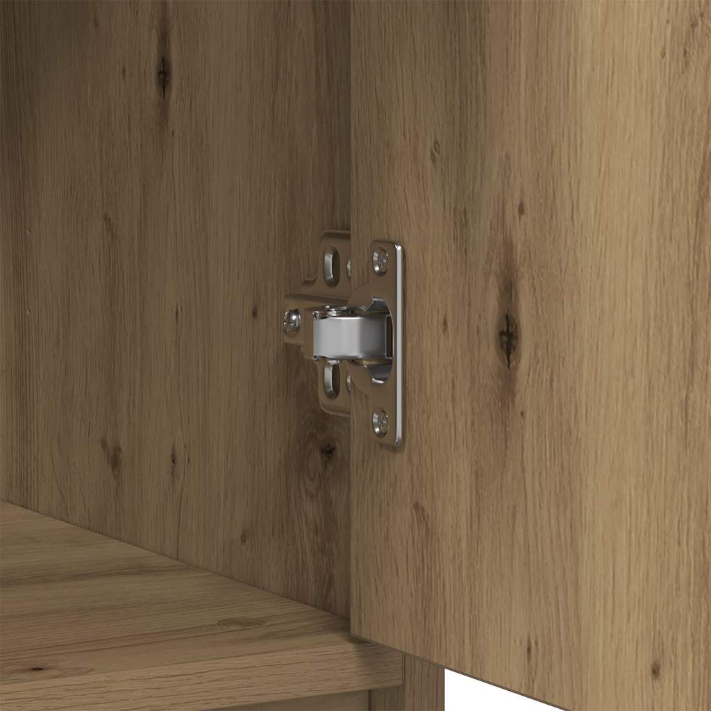 Credenza con Cassetto Rovere Artigianale 80x34x76 cm Truciolato