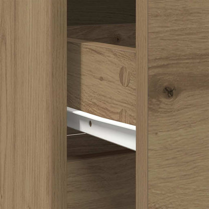 Credenza con Cassetto Rovere Artigianale 80x34x76 cm Truciolato