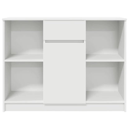 Credenza con Cassetto Bianco 101x35x76 cm in Legno Multistrato - homemem39