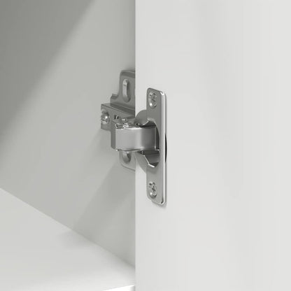 Credenza con Cassetto Bianco 101x35x76 cm in Legno Multistrato - homemem39