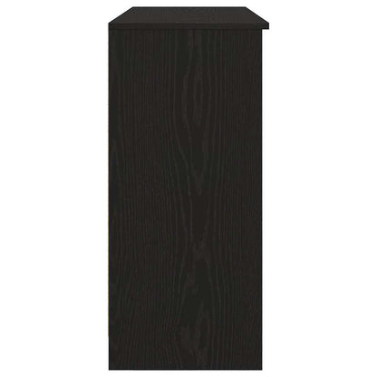 Credenza con Cassetto Rovere Nero 101x35x76cm Legno Multistrato - homemem39