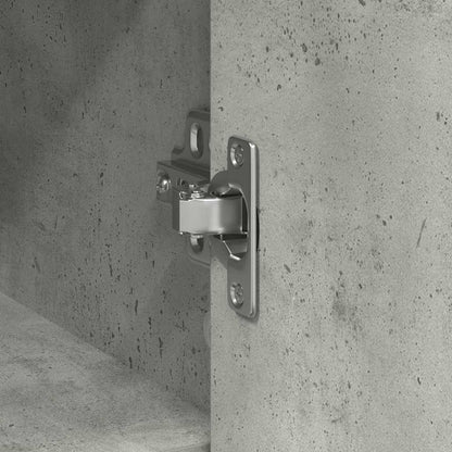 Credenza con Cassetto Grigio Cemento 101x35x76 cm in Truciolato - homemem39