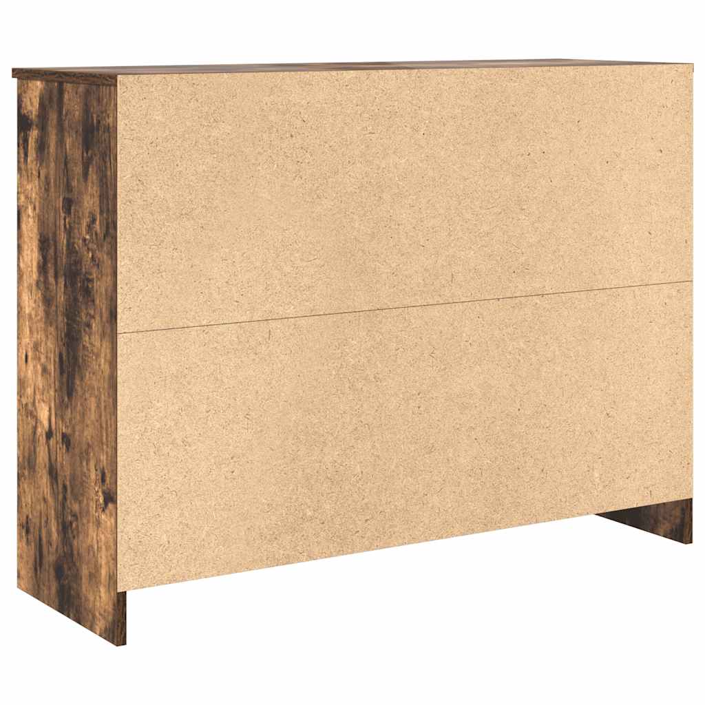 Credenza con Cassetto Rovere Fumo 101x35x76 cm in Truciolato - homemem39