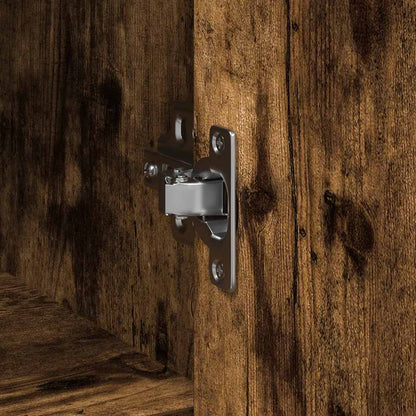 Credenza con Cassetto Rovere Fumo 101x35x76 cm in Truciolato - homemem39