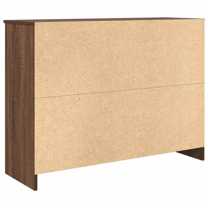 Credenza con Cassetto Rovere Marrone 101x35x76 cm in Truciolato - homemem39