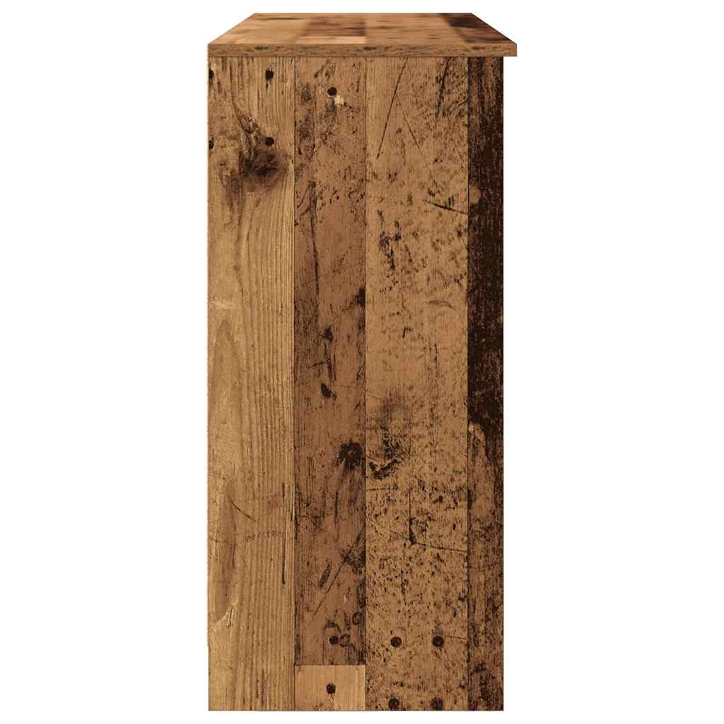 Credenza con Cassetto Legno Antico 101x35x76 cm in Truciolato - homemem39