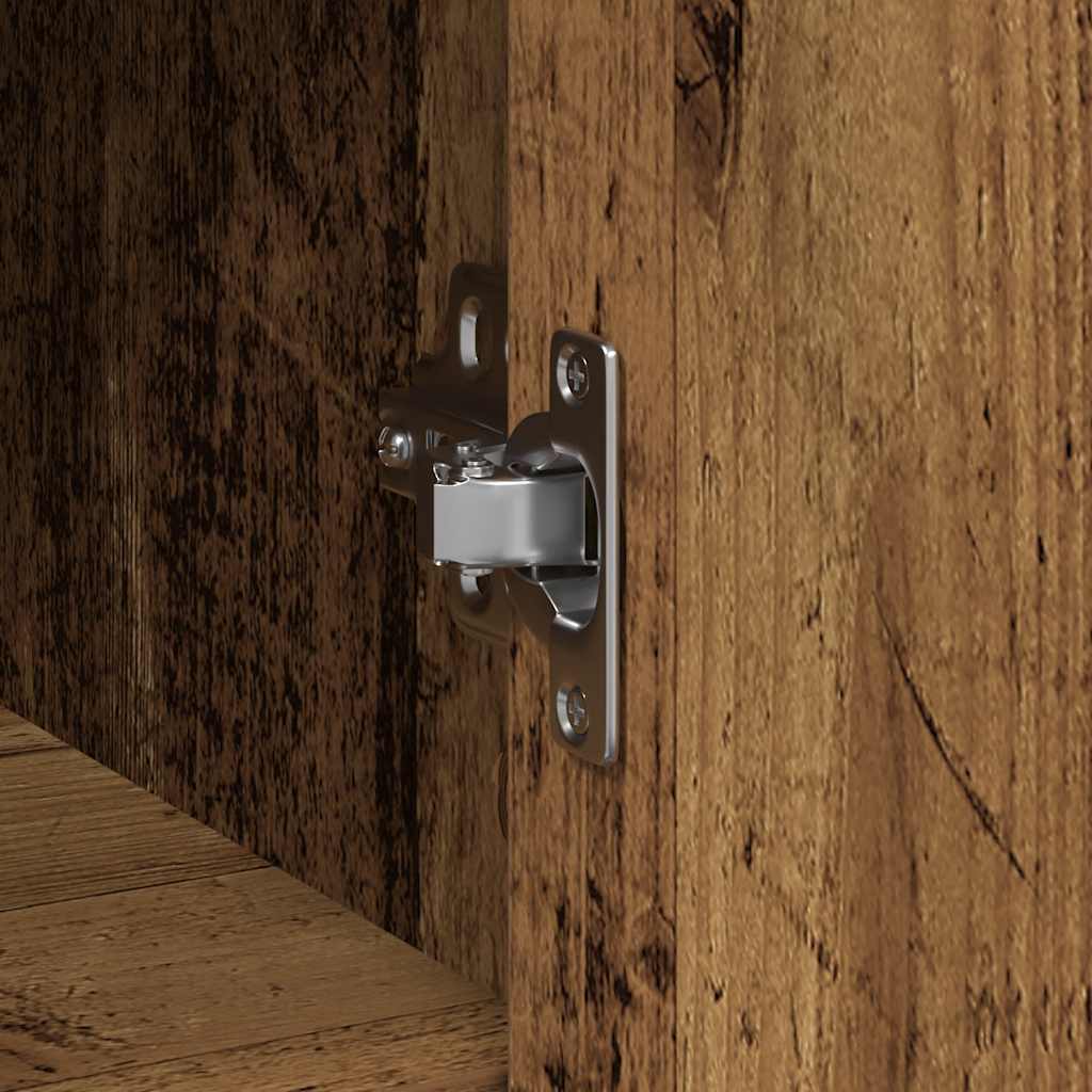 Credenza con Cassetto Legno Antico 101x35x76 cm in Truciolato - homemem39