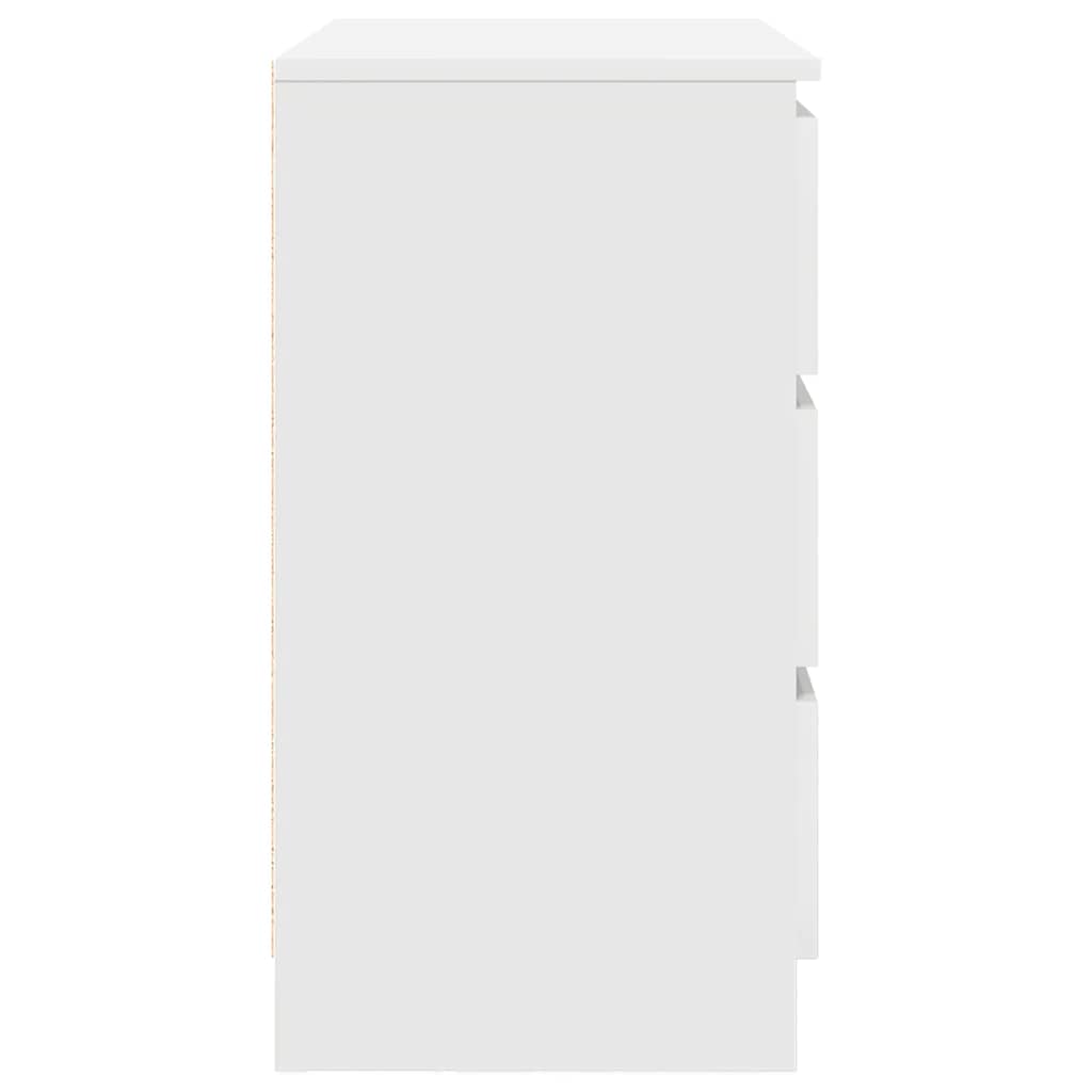 Credenza con Cassetto Bianco 71x35x65 cm in Legno Multistrato