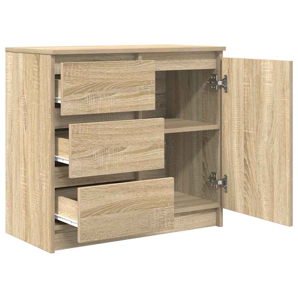 Credenza con Cassetto Rovere Sonoma 71x35x65 cm in Truciolato