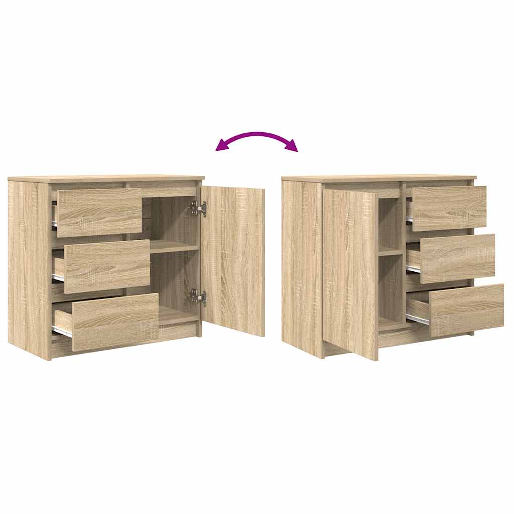 Credenza con Cassetto Rovere Sonoma 71x35x65 cm in Truciolato