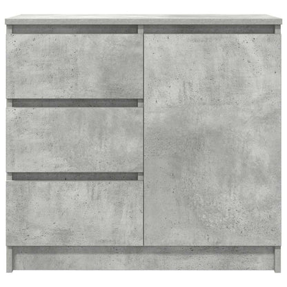 Credenza con Cassetto Grigio Cemento 71x35x65 cm in Truciolato - homemem39