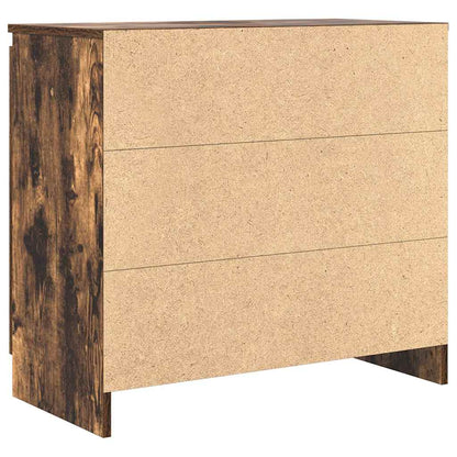 Credenza con Cassetto Rovere Fumo 71x35x65 cm in Truciolato - homemem39