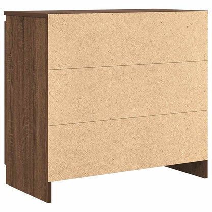 Credenza con Cassetto Rovere Marrone 71x35x65 cm in Truciolato - homemem39
