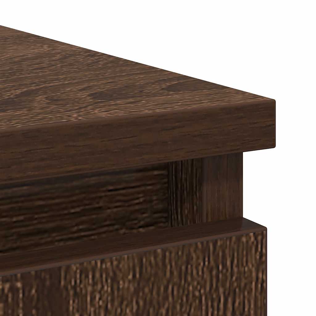 Credenza con Cassetto Rovere Marrone 71x35x65 cm in Truciolato - homemem39