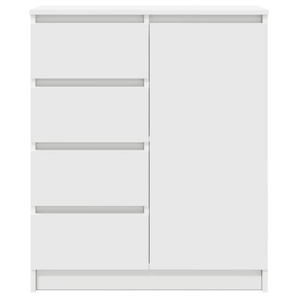 Credenza con Cassetti Bianco 71x35x84 cm in Legno Multistrato