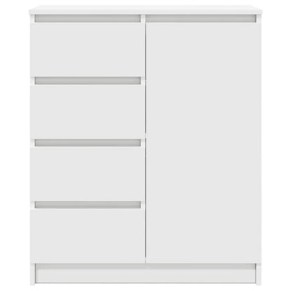 Credenza con Cassetti Bianco 71x35x84 cm in Legno Multistrato