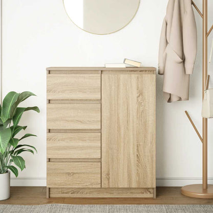 Credenza con Cassetti Rovere Sonoma 71x35x84 cm in Truciolato