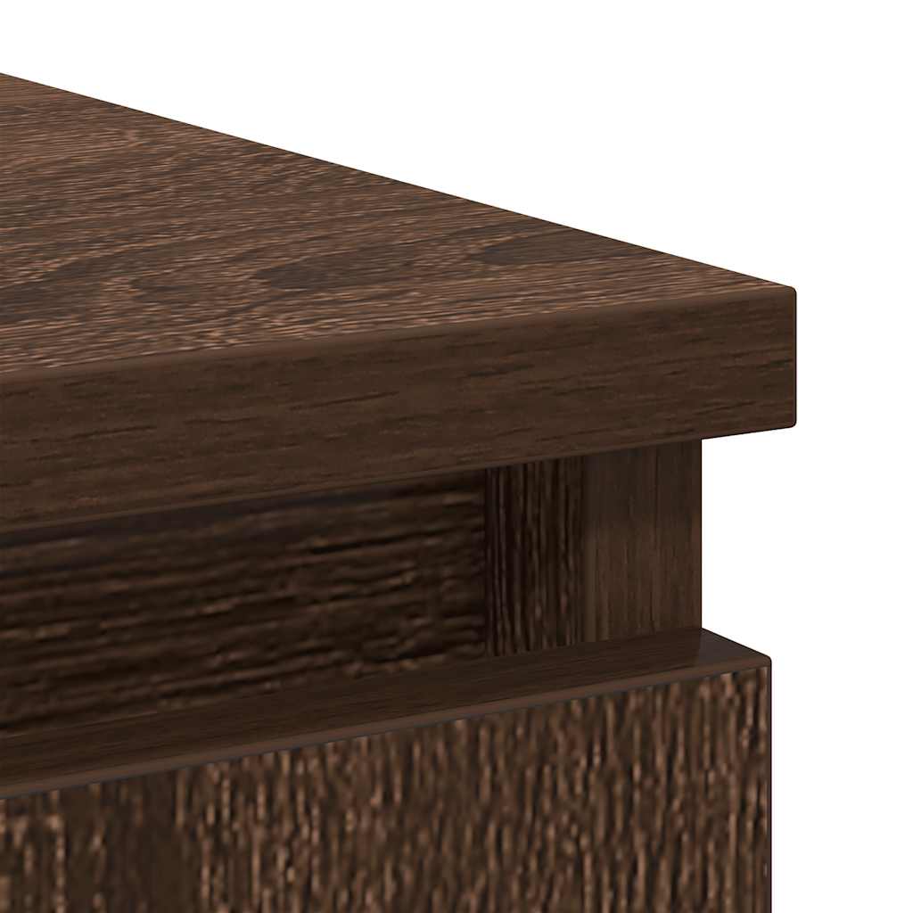 Credenza con Cassetti Rovere Marrone 71x35x84 cm in Truciolato - homemem39