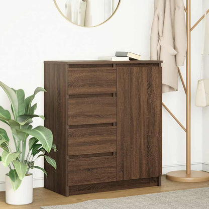 Credenza con Cassetti Rovere Marrone 71x35x84 cm in Truciolato - homemem39