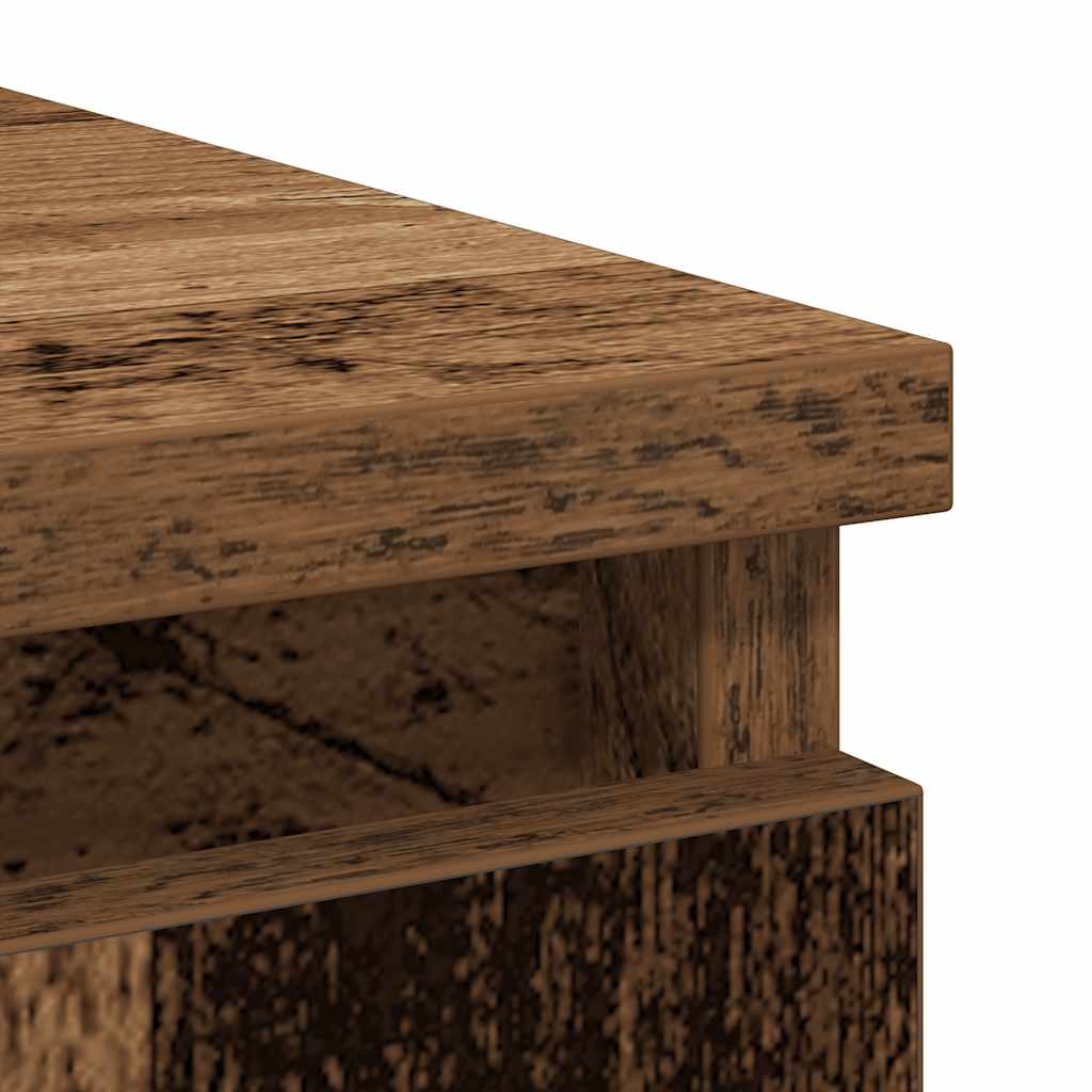 Credenza con Cassetti Legno Antico 71x35x84 cm in Truciolato - homemem39