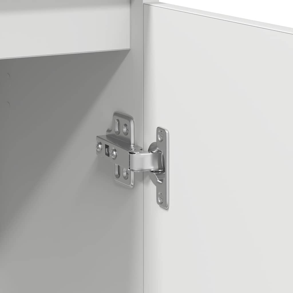 Credenza con Cassetto Bianco 71x35x84 cm in Legno Multistrato - homemem39