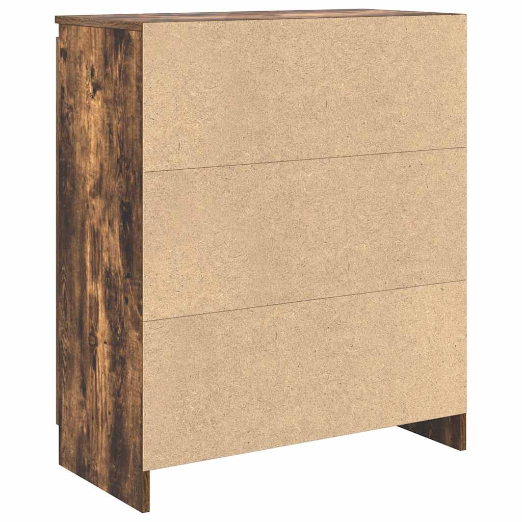 Credenza con Cassetto Rovere Fumo 71x35x84 cm in Truciolato - homemem39