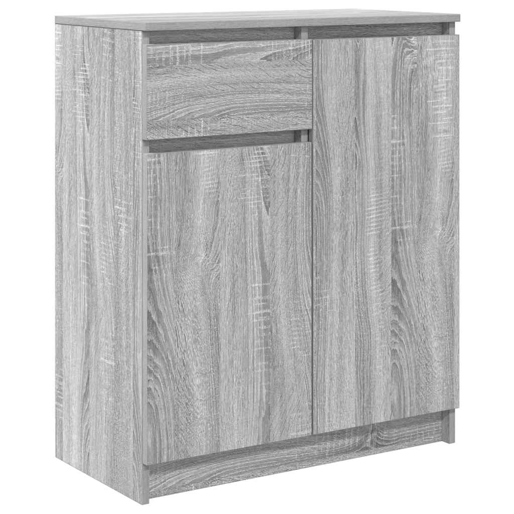 Credenza con Cassetto Grigio Sonoma 71x35x84 cm in Truciolato - homemem39
