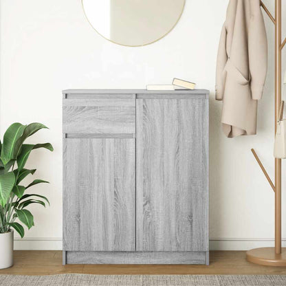 Credenza con Cassetto Grigio Sonoma 71x35x84 cm in Truciolato - homemem39