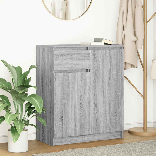 Credenza con Cassetto Grigio Sonoma 71x35x84 cm in Truciolato - homemem39