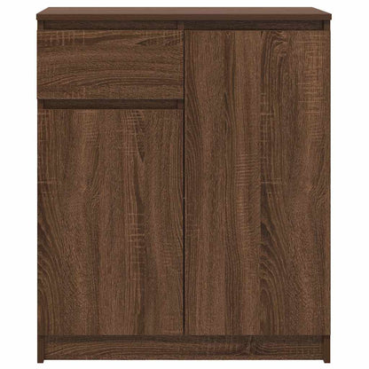 Credenza con Cassetto Rovere Marrone 71x35x84 cm in Truciolato - homemem39