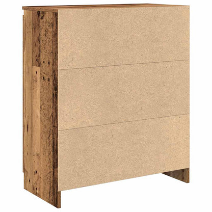 Credenza con Cassetto Legno Antico 71x35x84 cm in Truciolato - homemem39