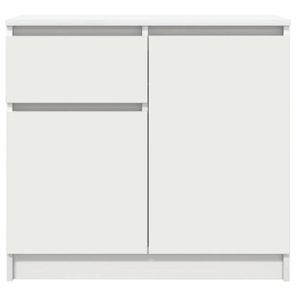 Credenza con Cassetto Bianco 71x35x65 cm in Legno Multistrato - homemem39