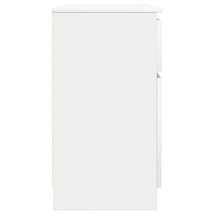 Credenza con Cassetto Bianco 71x35x65 cm in Legno Multistrato - homemem39