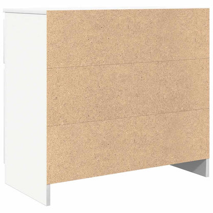 Credenza con Cassetto Bianco 71x35x65 cm in Legno Multistrato - homemem39