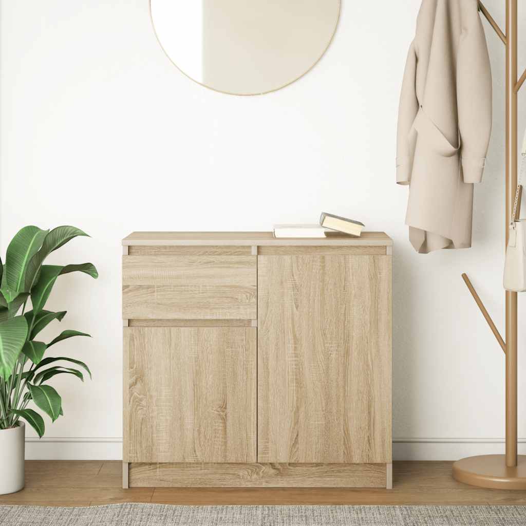 Credenza con Cassetto Rovere Sonoma 71x35x65 cm in Truciolato