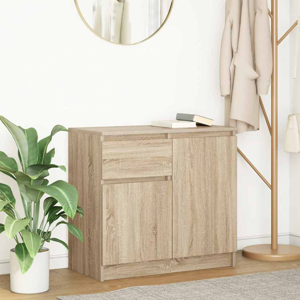 Credenza con Cassetto Rovere Sonoma 71x35x65 cm in Truciolato