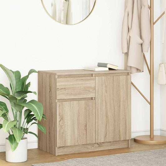 Credenza con Cassetto Rovere Sonoma 71x35x65 cm in Truciolato